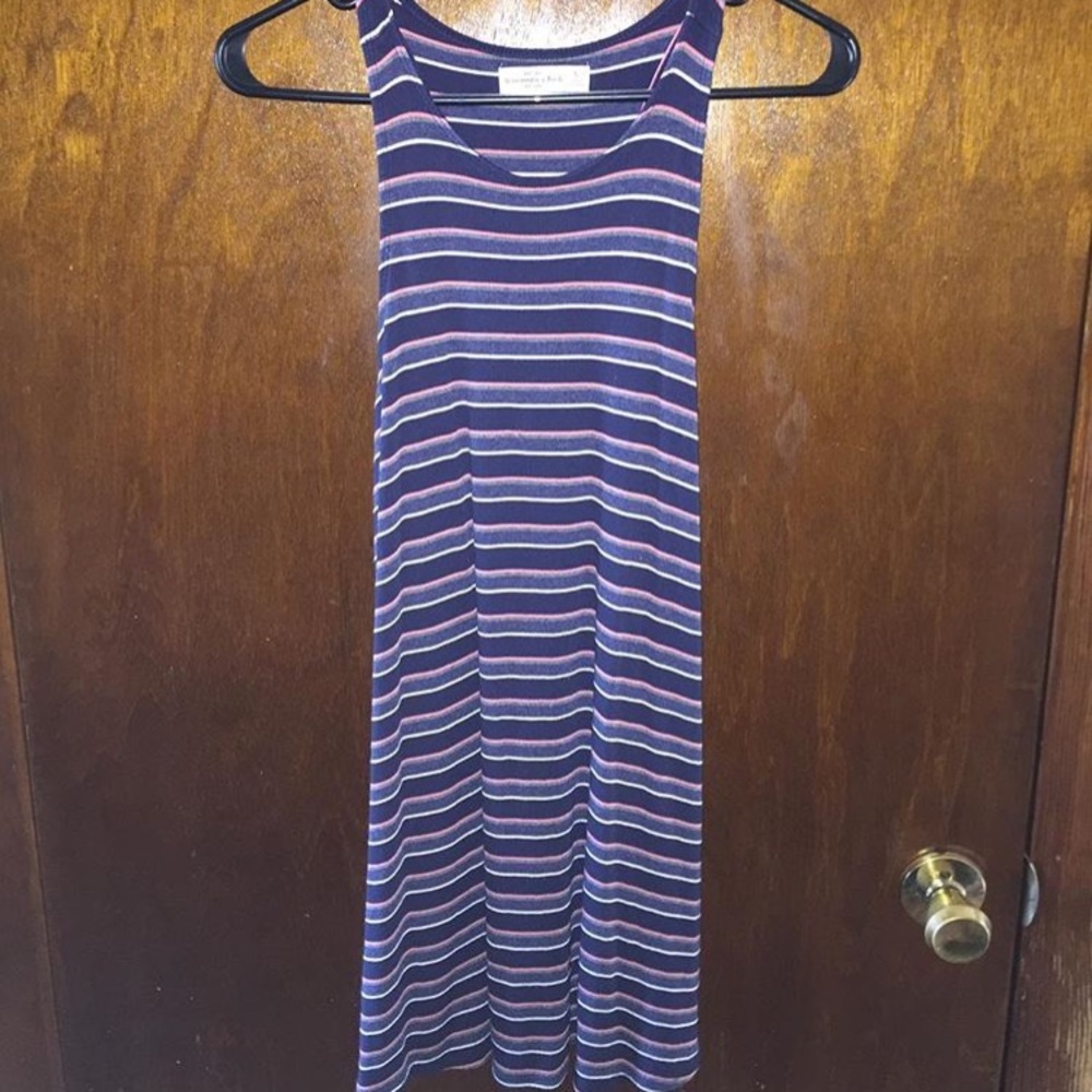 Stripped tank top dress